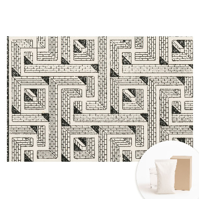 Fototapeta na vliese Geometrické zloženie tehál v bludisku