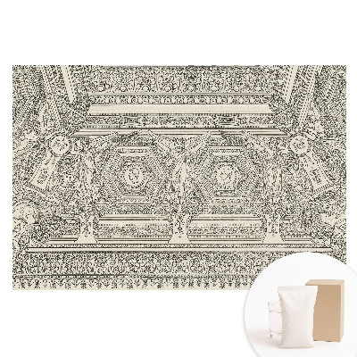 Netkaná fototapeta s detailným klasickým ornamentom