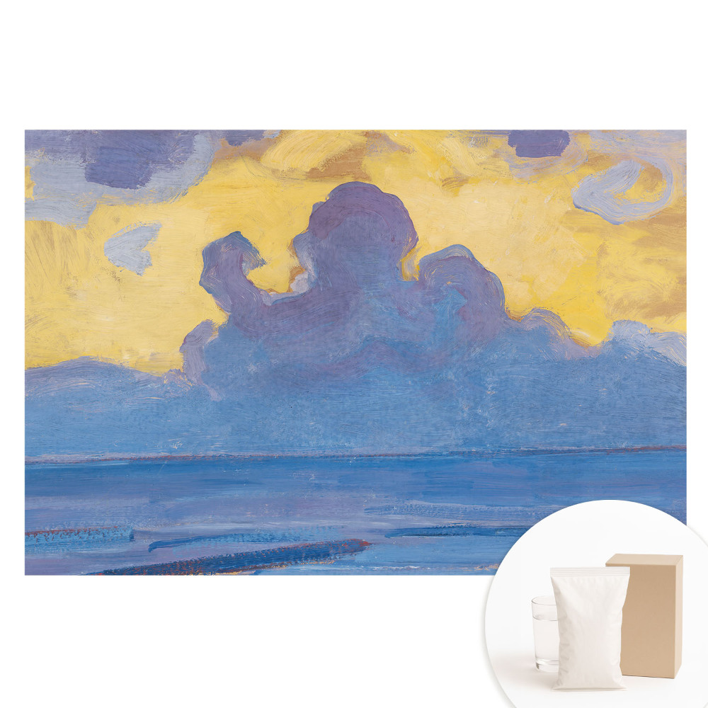 Netkaná fotografická tapeta Abstraktné oblaky proti oblohe