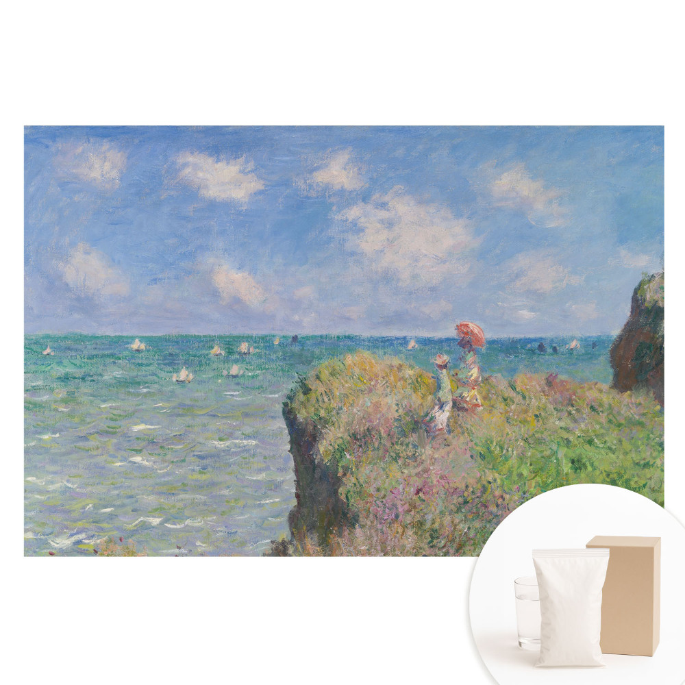 Fototapeta s potlačou na netkanej textílii Impresionistická krajina útesov a mora