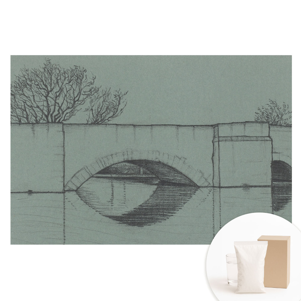 Fototapeta na netkanej textílii Most a rieka v klasickom štýle