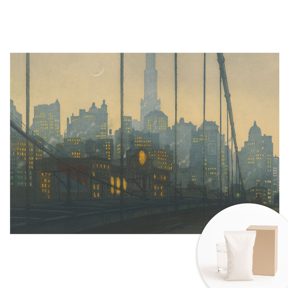 Fotografická tapeta na netkanej textílii Nočné mesto plné svetiel