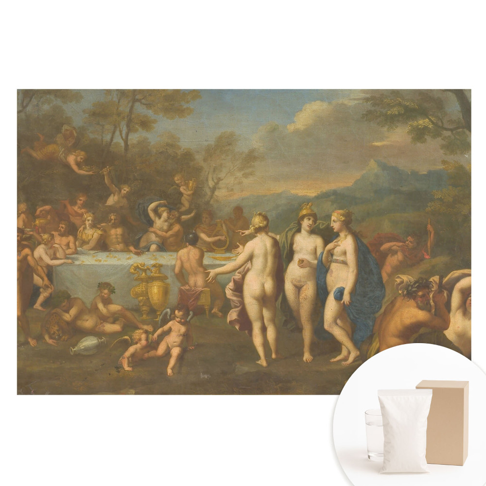 Fototapeta s potlačou na netkanej textílii Postavy starovekej mytológie hodujú harmóniu