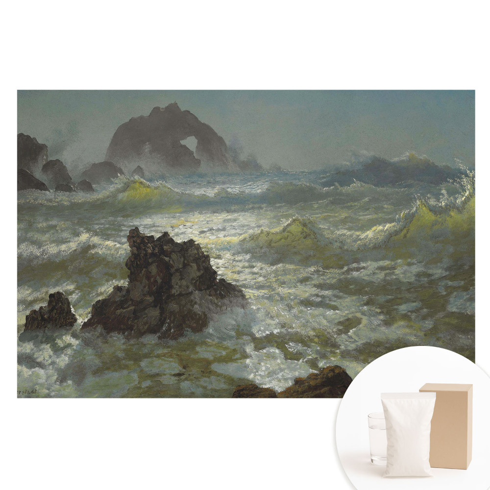 Fotografická tapeta na netkanej textílii Morské vlny a skaly