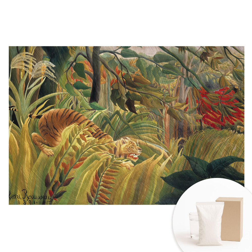 Fototapeta s potlačou na netkanej textílii Džungľový raj so skrytým predátorom