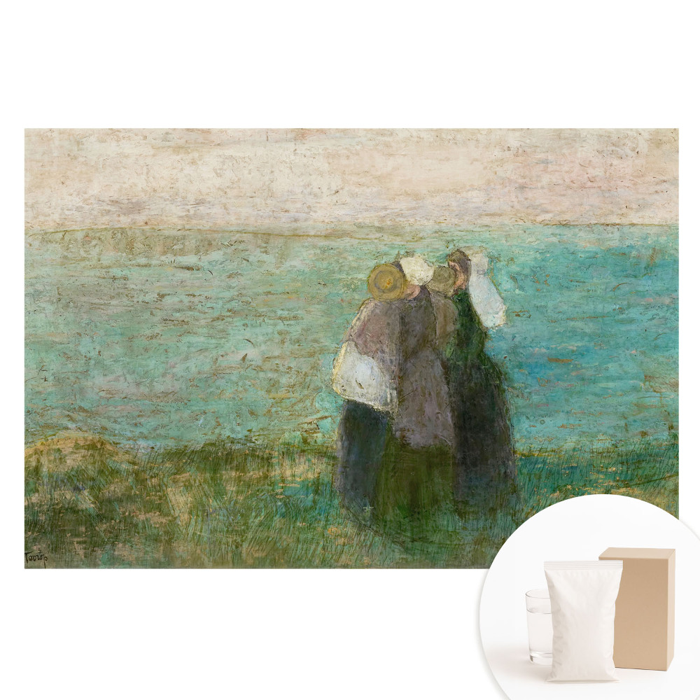 Netkaná fotografická tapeta Pokojní pozorovatelia na pobreží