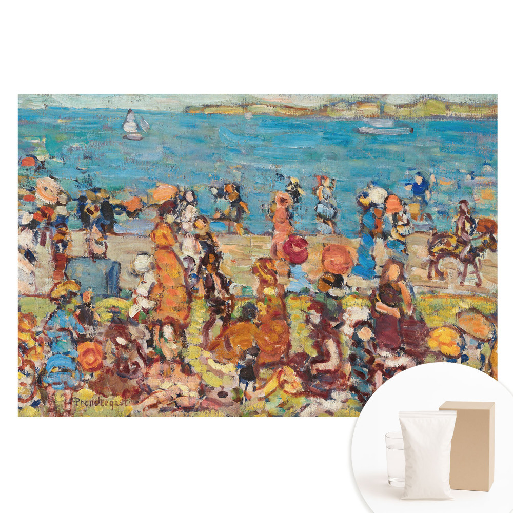 Fotografická tapeta na netkanej textílii Impresionistická farba plážového dňa