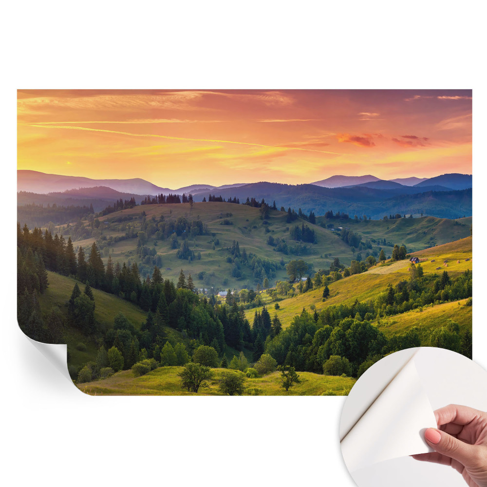 Samolepiaca fototapeta do spálne Horská krajina