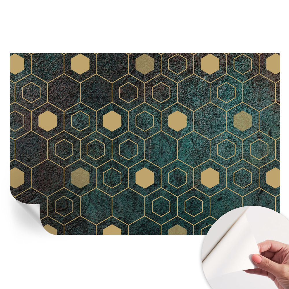Samolepiaca fototapeta Geometrické šesťuholníky