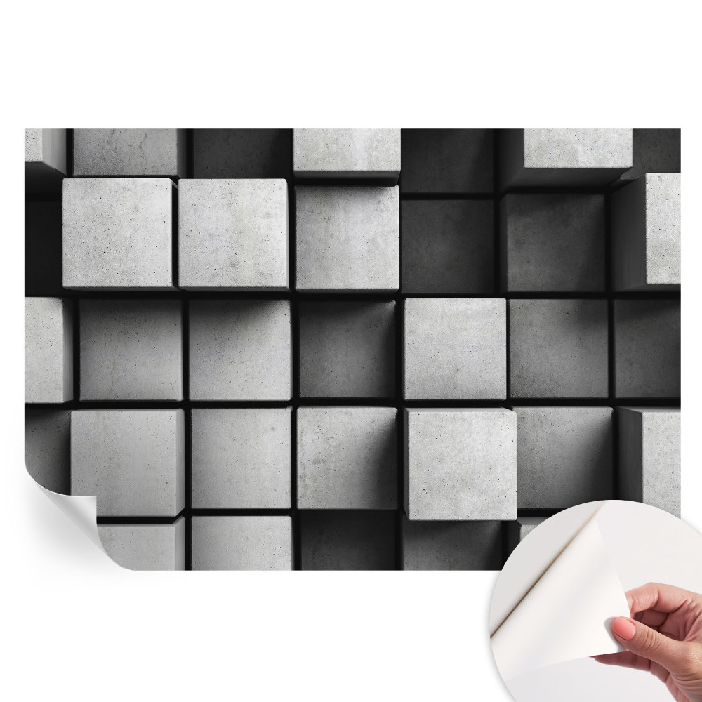 Samolepiaca fotografická tapeta Geometrické kocky