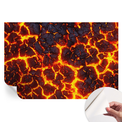Samolepiaca nástenná maľba Silná magma