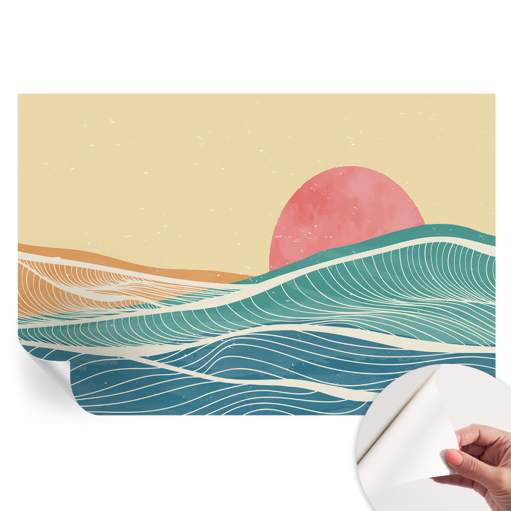 Samolepiaca fotografická tapeta Morské vlny