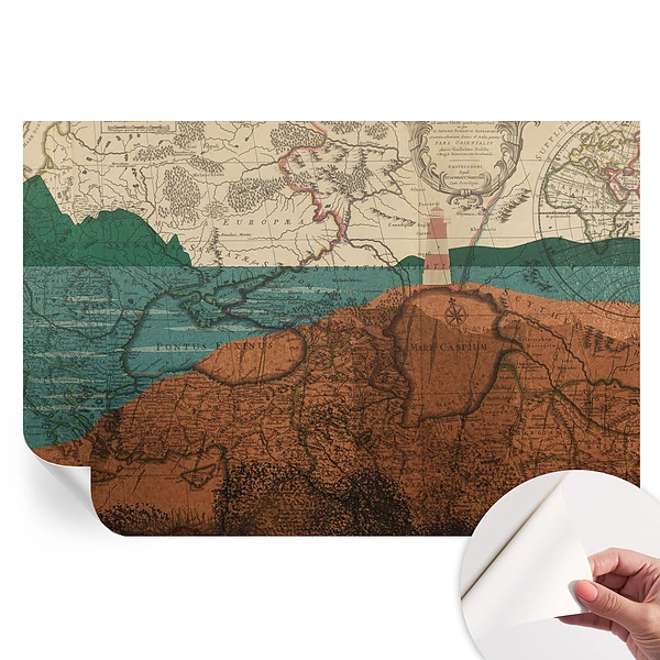 Samolepiaca fototapeta Historická mapa