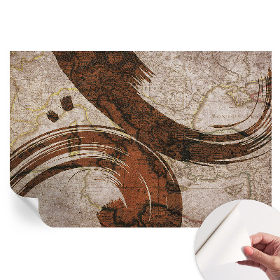 Samolepiaca fotografická tapeta Umelecká mapa