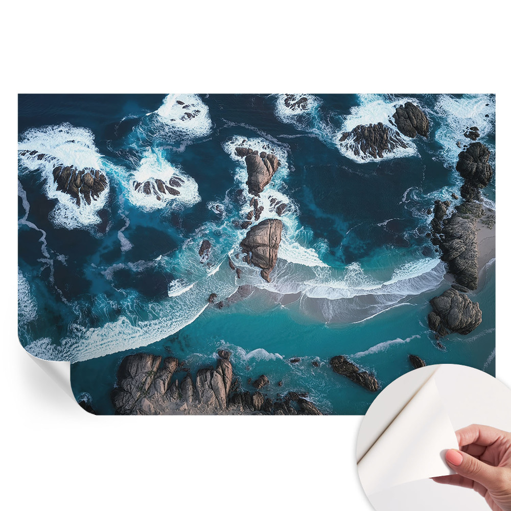 Samolepiaca fototapeta Oceánske vlny do spálne