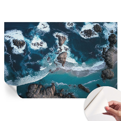 Samolepiaca fototapeta Oceánske vlny do spálne