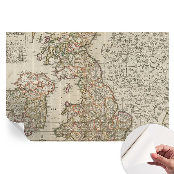 Samolepiaca fototapeta Starožitná mapa