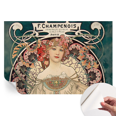 Samolepiaca fototapeta do spálne Kvetinová symetria