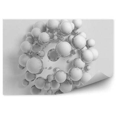 Fototapeta na stenu Biele sivé loptičky