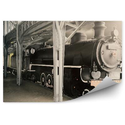 Fototapeta Stará parná lokomotíva v múzeu