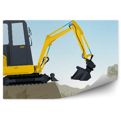 Fototapeta na stenu Výkopové rýpadlo zemné konštrukcie