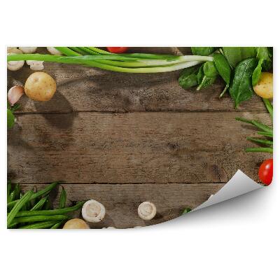 Fototapeta Kompozícia zdravé potraviny farebná zelenina