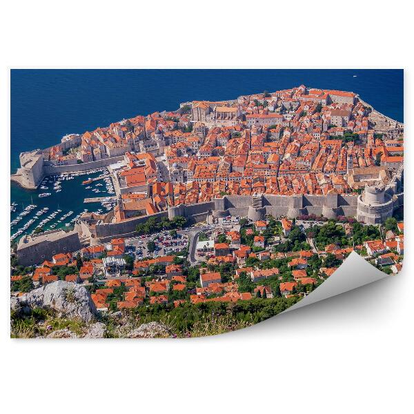 Fototapeta Chorvátsko Skaly Tráva Architektúra Steny