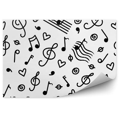 Fototapeta na stenu Noty husľového kľúča 