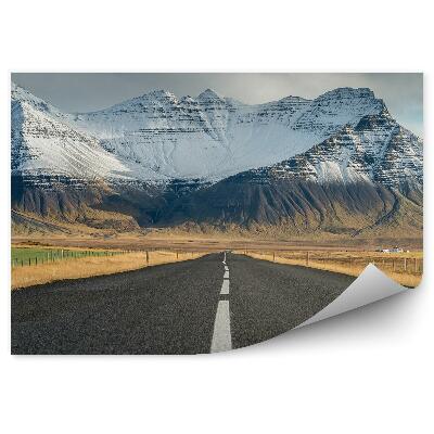 Fototapeta na stenu Horská cesta sneh mraky