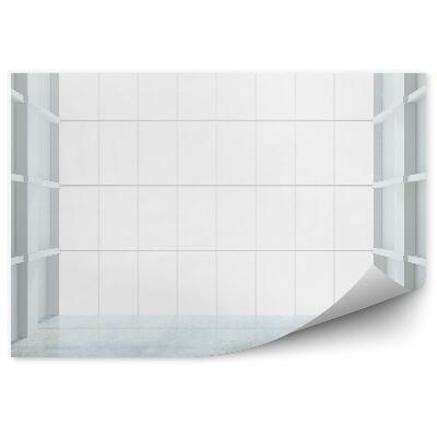 Fototapeta na stenu Prázdna miestnosť s kachličkami