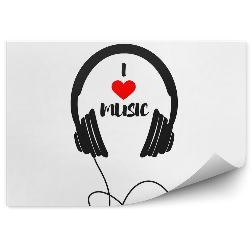 Fototapeta na stenu Milujem hudbu a milujem hudbu