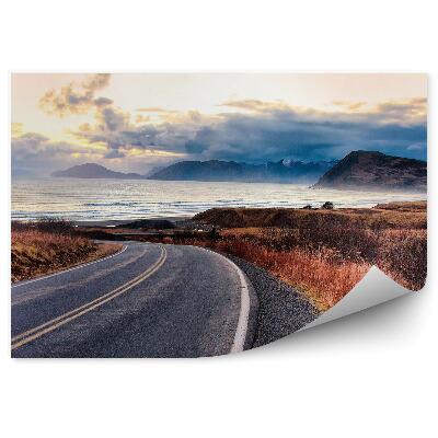 Fototapeta Vozovka Cesta Tráva Voda Ostrovy