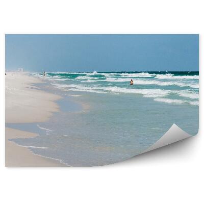 Fototapeta Pláž Oceán Vlny Obloha Ľudia