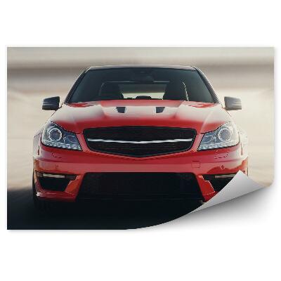 Fototapeta Červené auto v pohybe