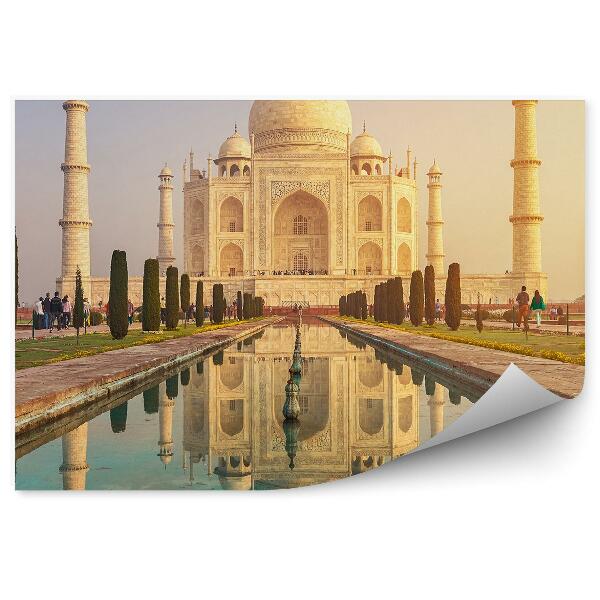 Fototapeta 7 divov sveta taj mahal turisti svetlo