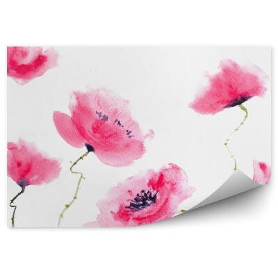 Fototapeta na stenu Štylizované Červené Kvety Maku