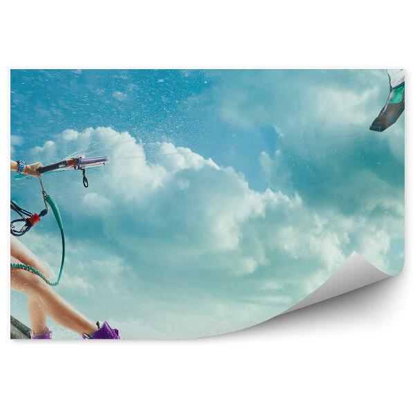 Fototapeta na stenu Kitesurfing šport ocean nebo oblaki