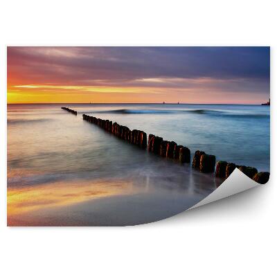 Fototapeta Západ slnka Baltské more pláž