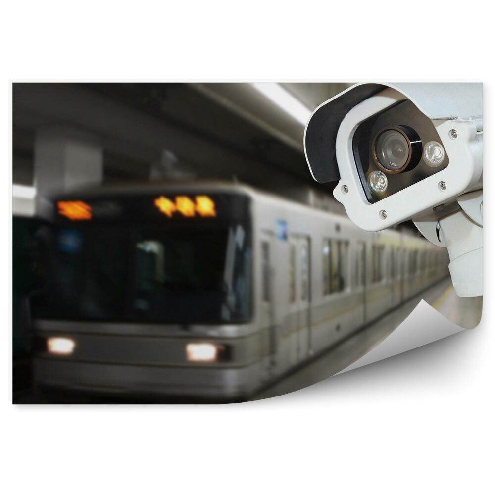 Fototapeta na stenu Varnostni nadzor na postaji