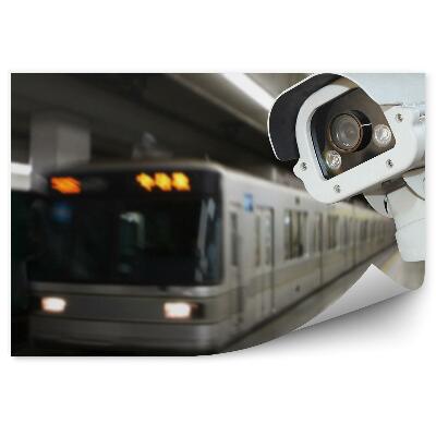 Fototapeta na stenu Varnostni nadzor na postaji