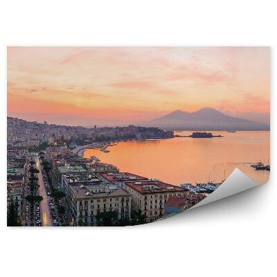 Fototapeta na stenu Budovy oceán more lode hory stromy neapol taliansko