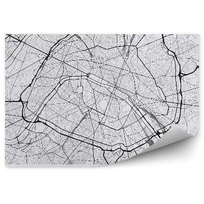 Fototapeta na stenu Mapa mesta paríž francúzsko