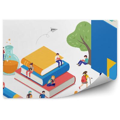 Fototapeta do detskej izby Knihy veda škola deti vzdelávanie