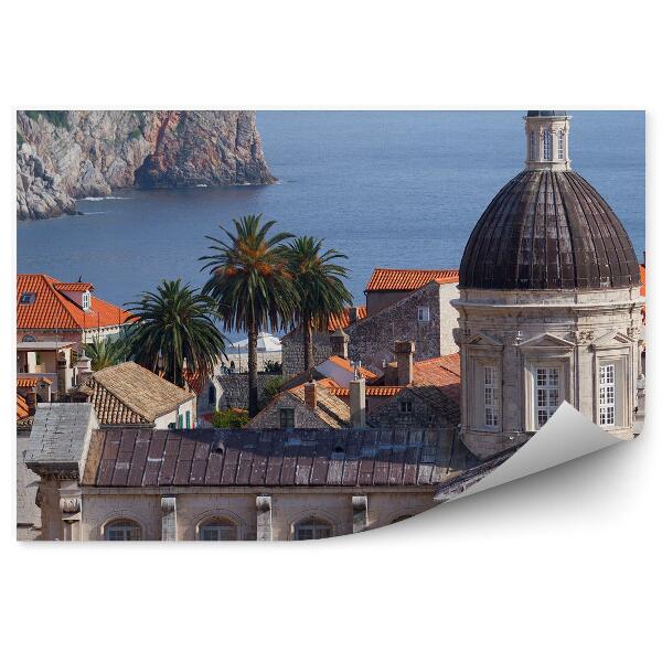 Fototapeta Dubrovník adriatické kostoly domy