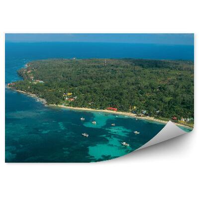 Fototapeta na stenu Karibik pohľad z vtáčej perspektívy more