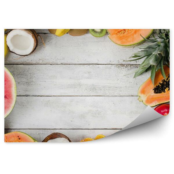 Fototapeta na stenu Tropické ovocie stôl melón avokádo melón