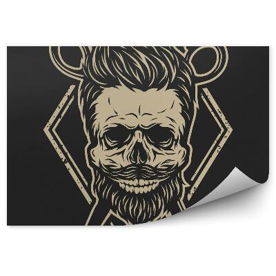 Fototapeta Lebka s bradou a štýlovými účesmi