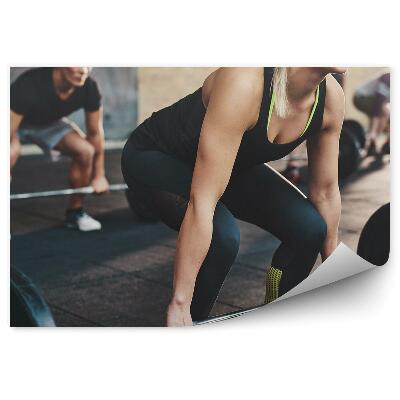 Fototapeta na stenu Mrtvi dvig uteži moški