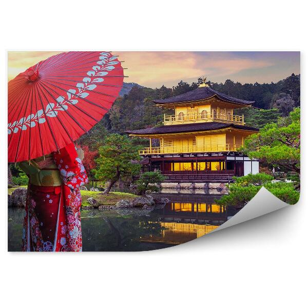 Fototapeta na stenu Japonsko Architektúra Príroda Stromy Žena