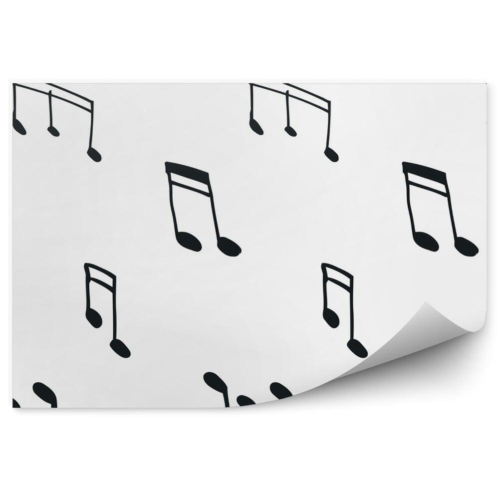 Fototapeta na stenu Noty na bielom pozadí